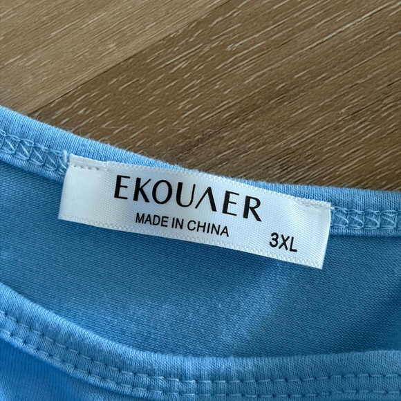 Light Blue Racerback Cover Up - Picture 3 of 5